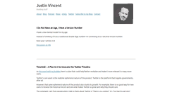 Desktop Screenshot of justinvincent.com